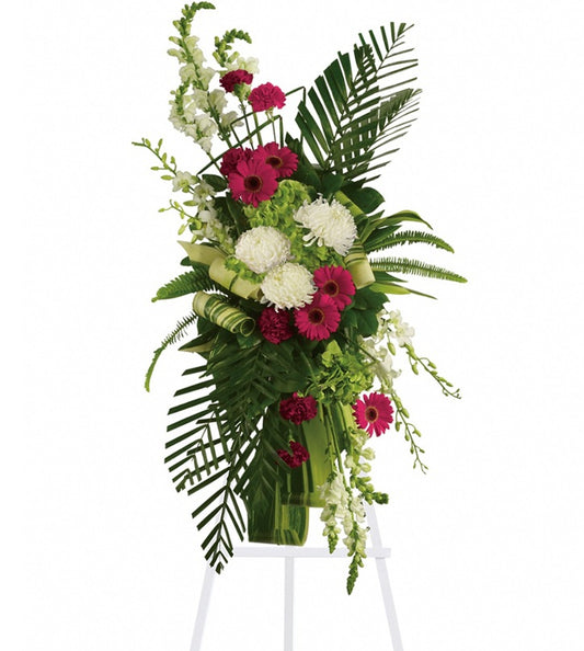 Gerberas and Palms Spray